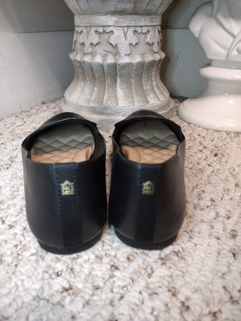 Birdies Starling Black Leather Flats - Picture 5 of 8